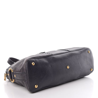 Saint Laurent Calfskin Large Muse Navy Blue 4 of 26