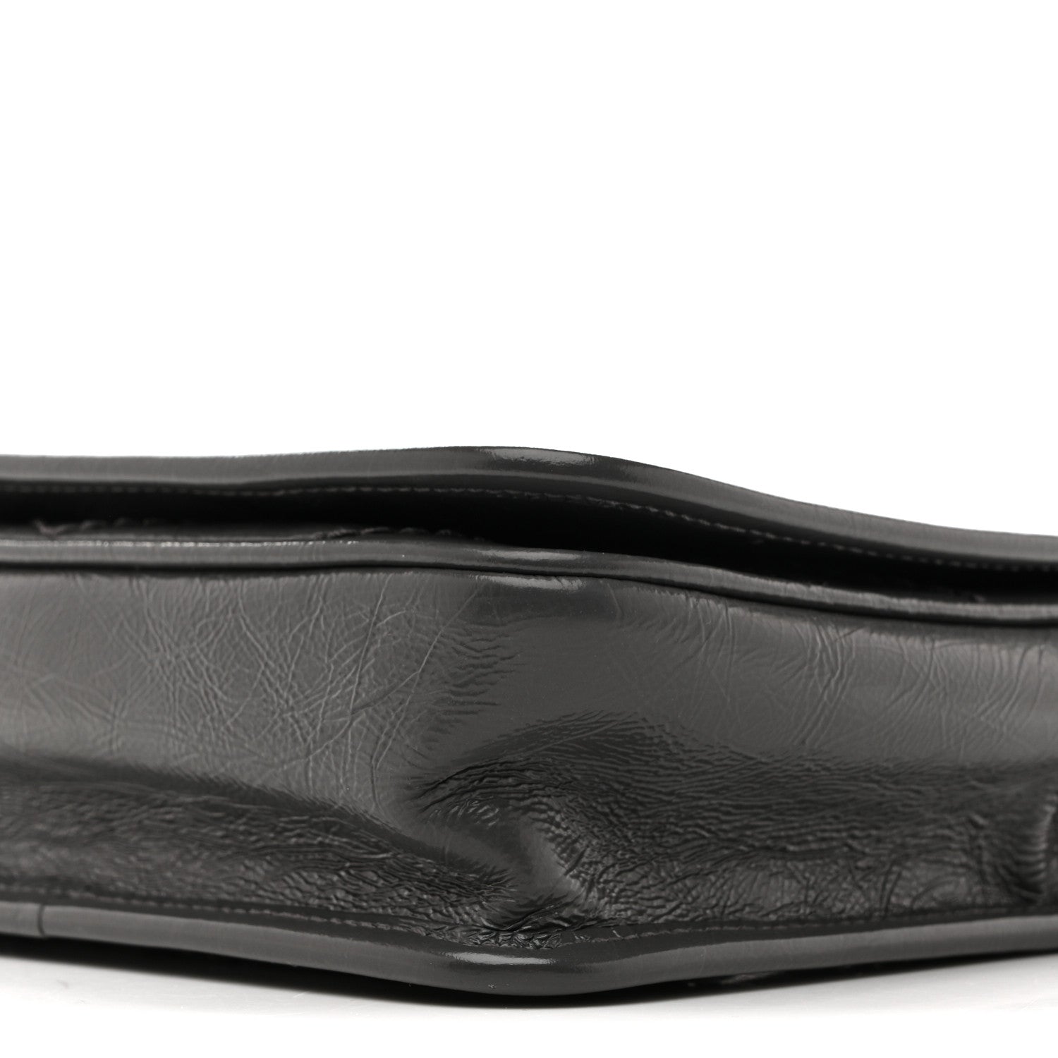 Saint Laurent Crinkled Calfskin Matelasse Monogram Niki Chain Wallet Storm 10 of 10