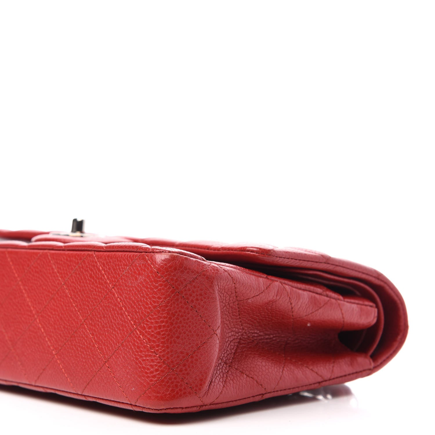 Chanel Caviar Quilted Medium Double Flap Red 8 of 17