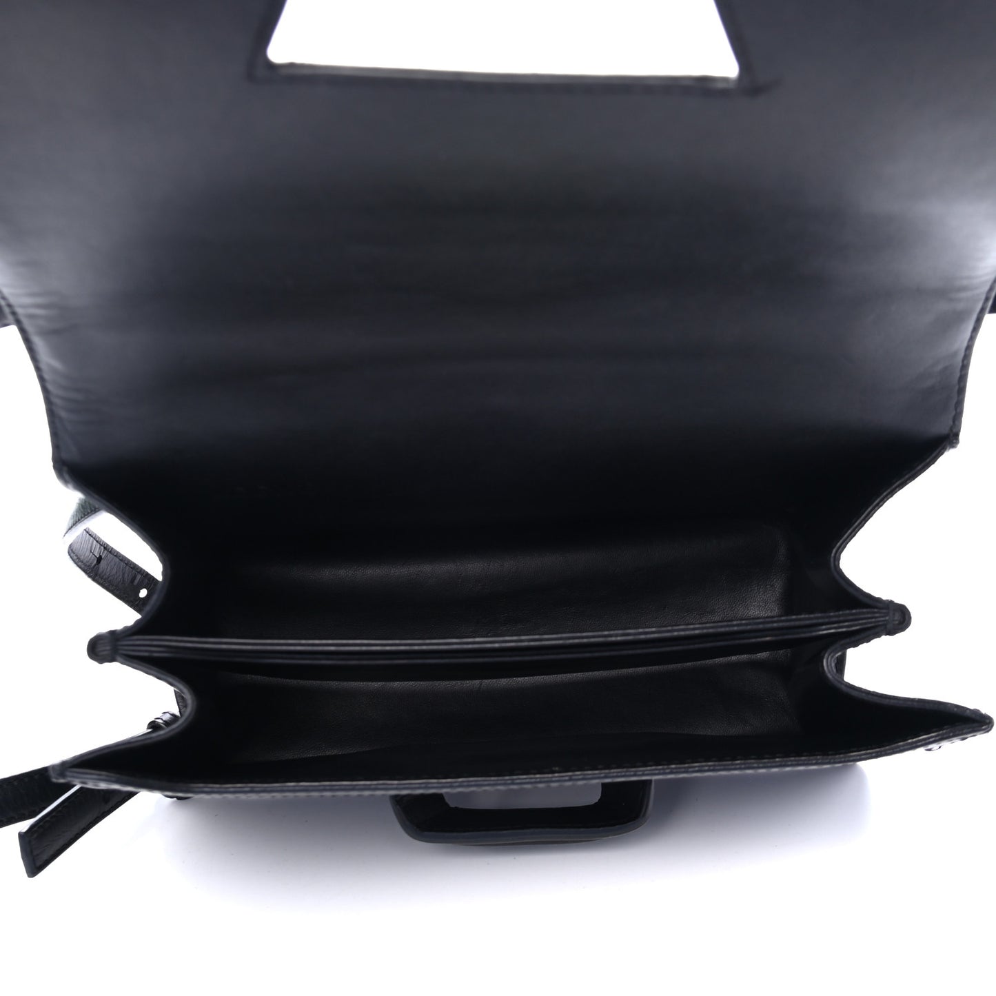 Calfskin Medium Barcelona Shoulder Bag Black
