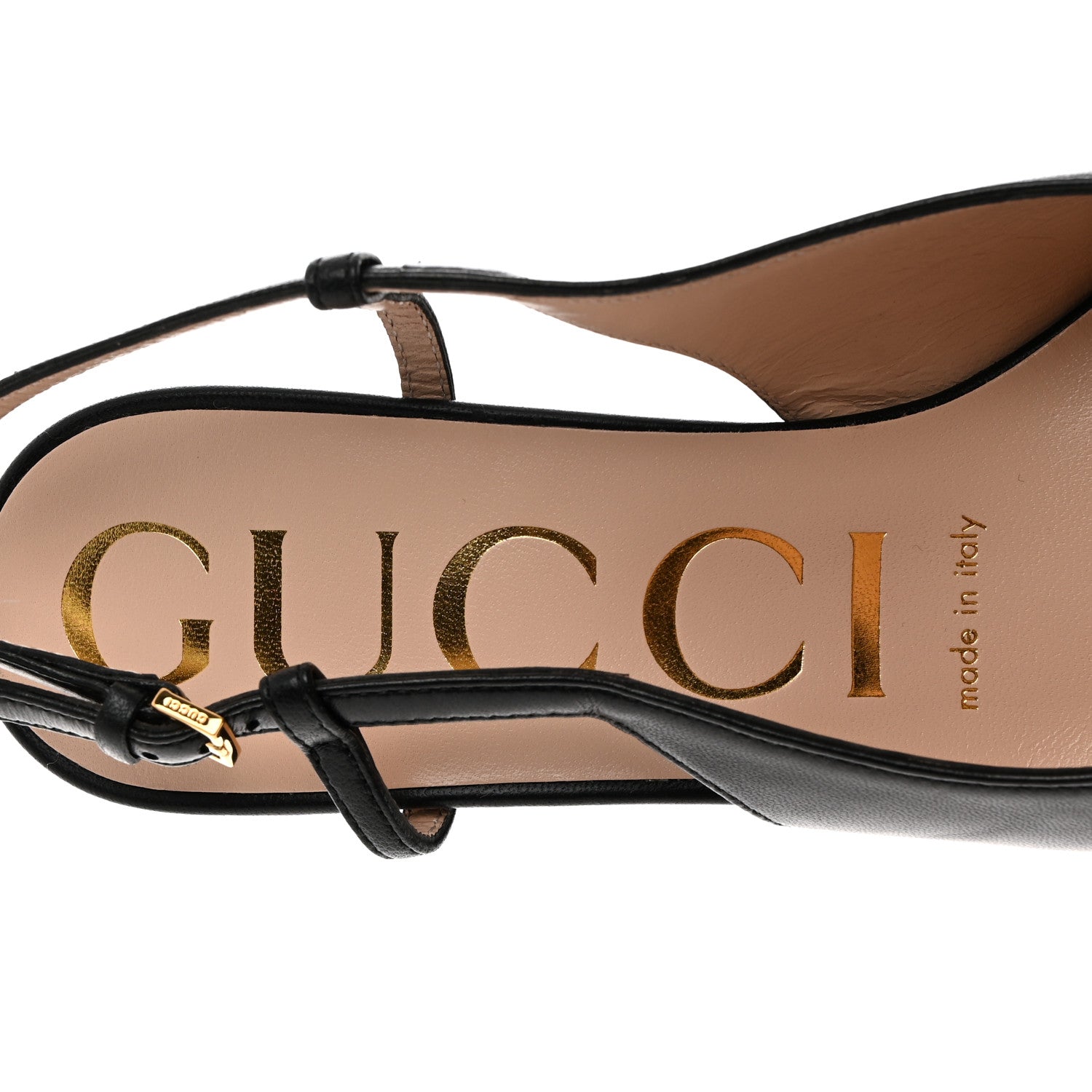 Gucci Nappa Horsebit Platform 35/120mm Slingback Pumps 36 Black 6 of 8