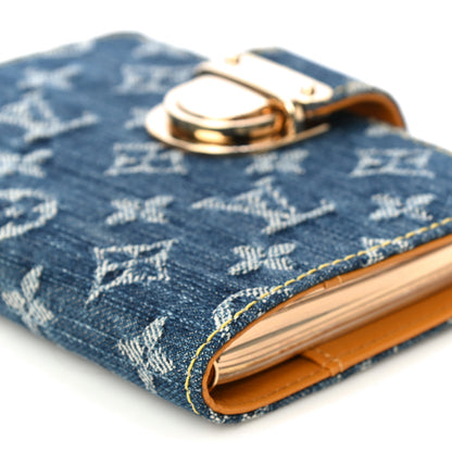 Louis Vuitton Monogram Denim Agenda PM Blue 10 of 14