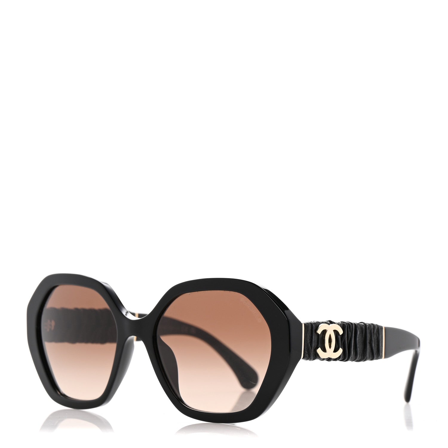 Chanel Calfskin CC Sunglasses 5475-Q-A Black 1 of 8