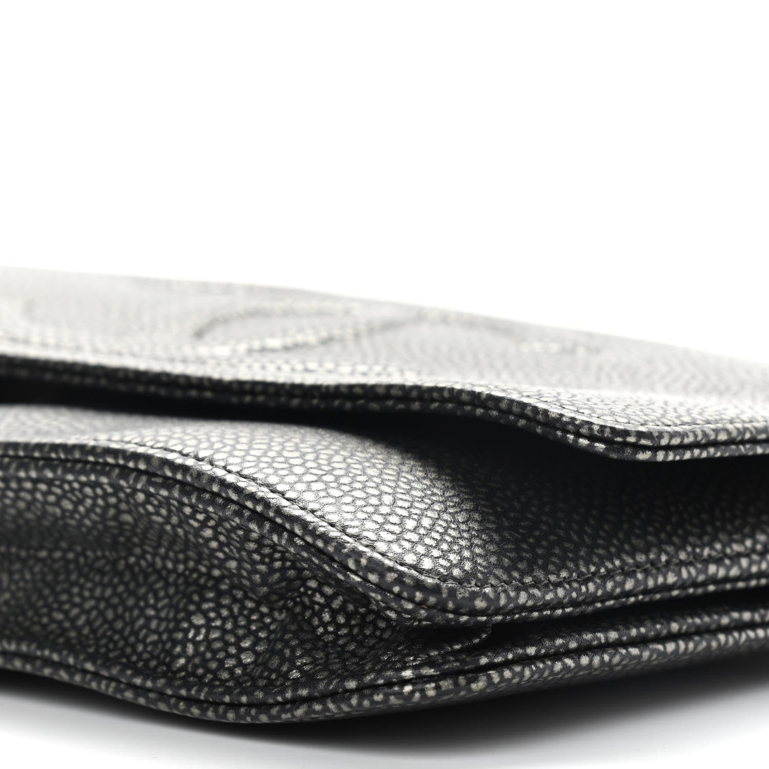 Chanel Caviar Timeless CC Wallet On Chain WOC Black 9 of 11