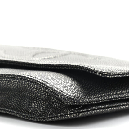 Chanel Caviar Timeless CC Wallet On Chain WOC Black 9 of 11
