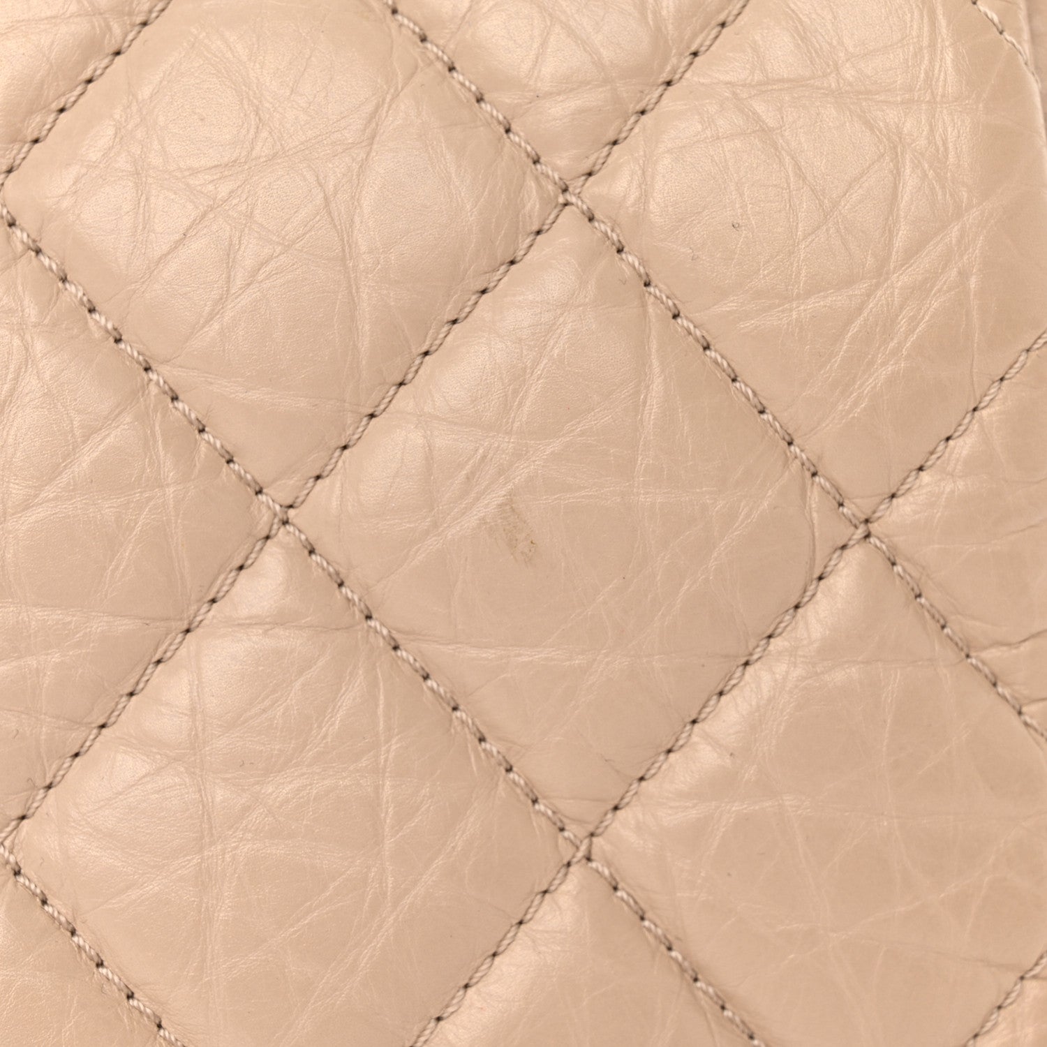 Chanel Aged Calfskin Quilted Large Pondichery Flap Beige 12 of 14