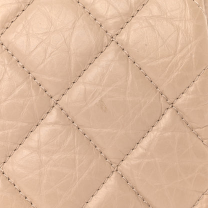 Chanel Aged Calfskin Quilted Large Pondichery Flap Beige 12 of 14