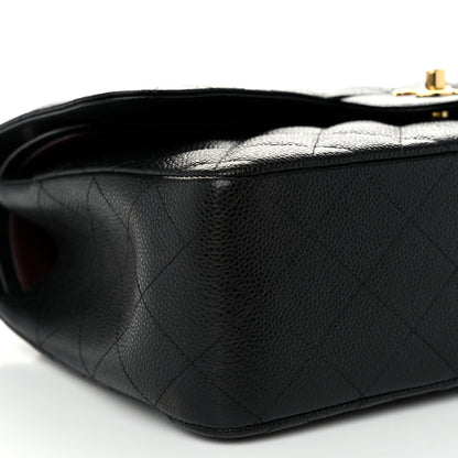 Chanel Caviar Quilted Jumbo Double Flap Black 9 of 11