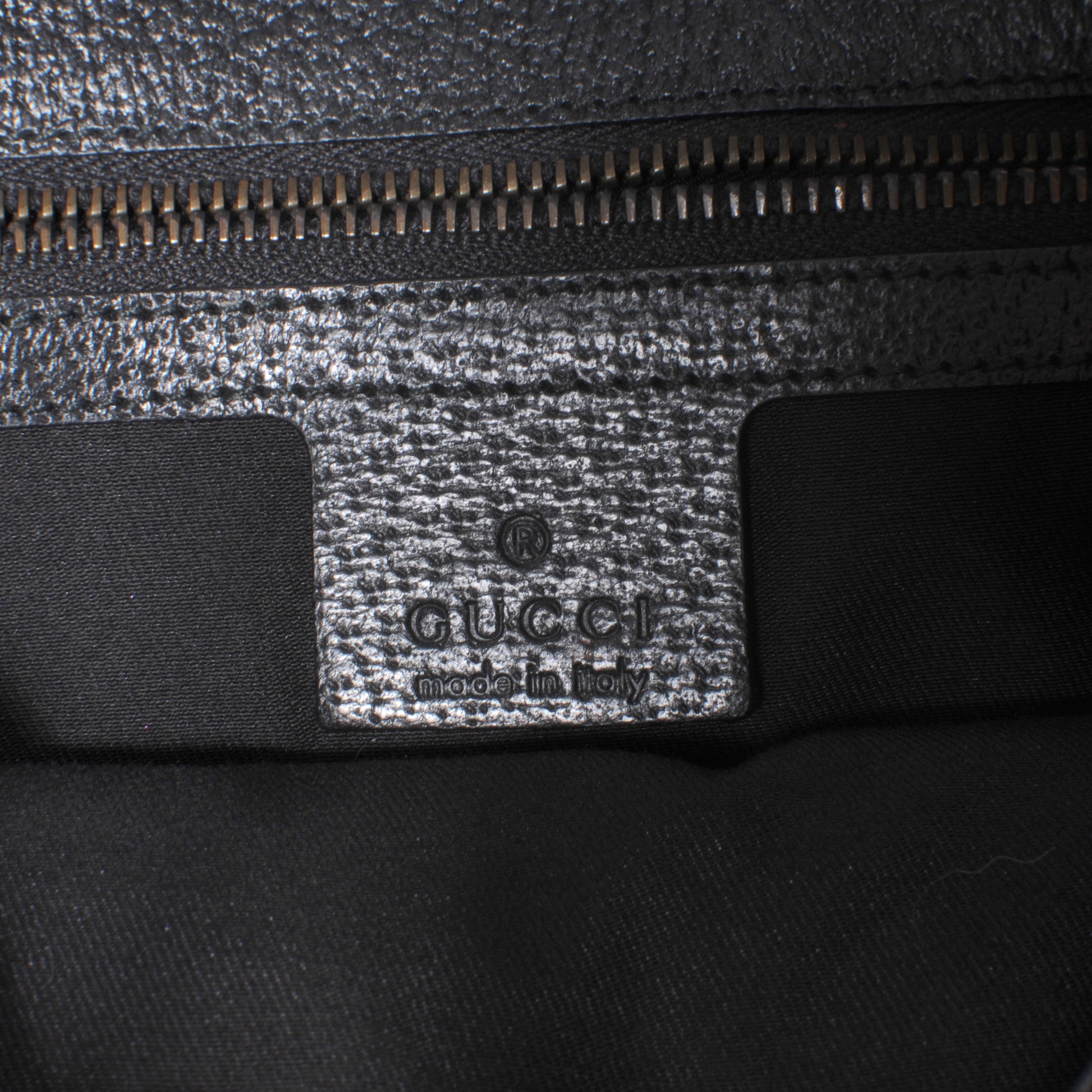 Gucci Monogram Studded Pelham Runway Flap Bag Black 6 of 7