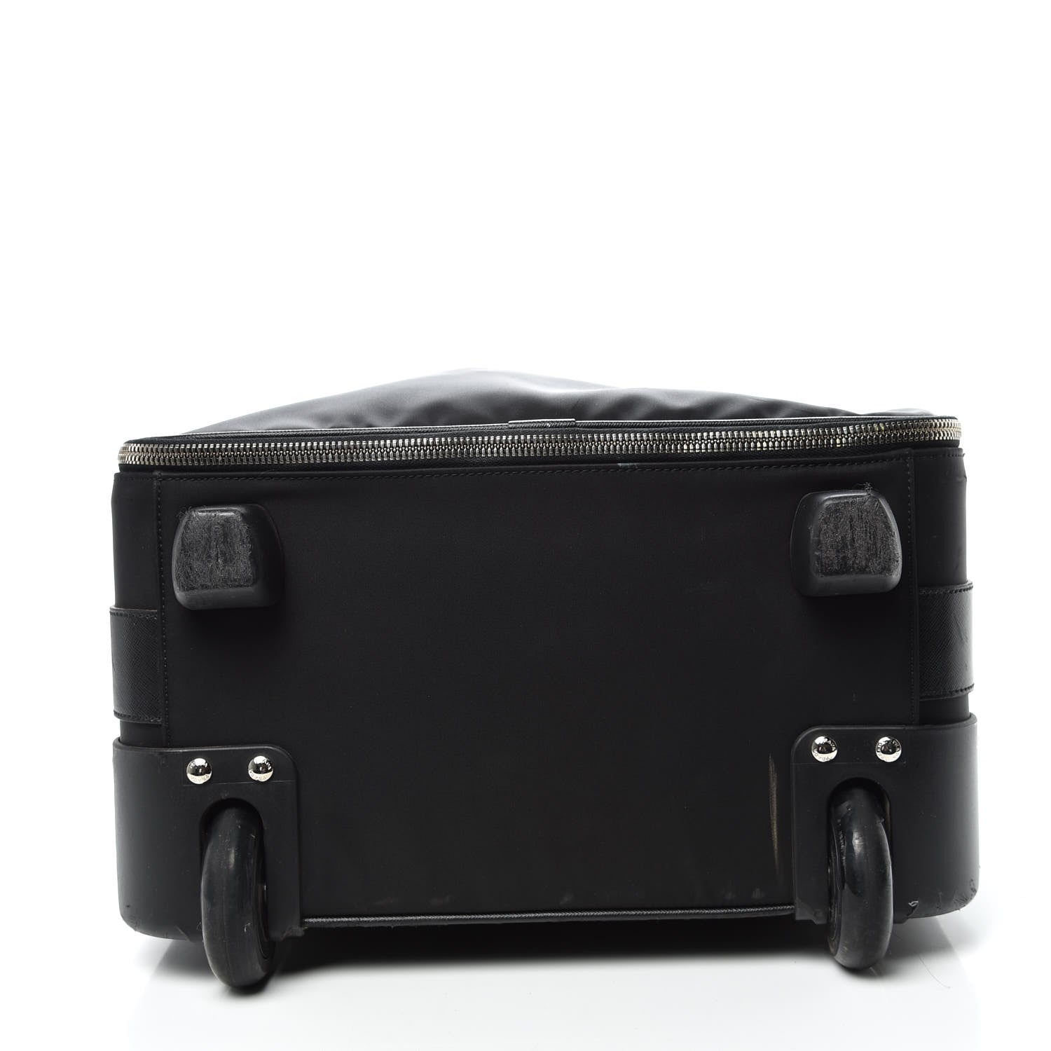 Prada Tessuto Nylon Saffiano Trolley Luggage Black 13 of 18