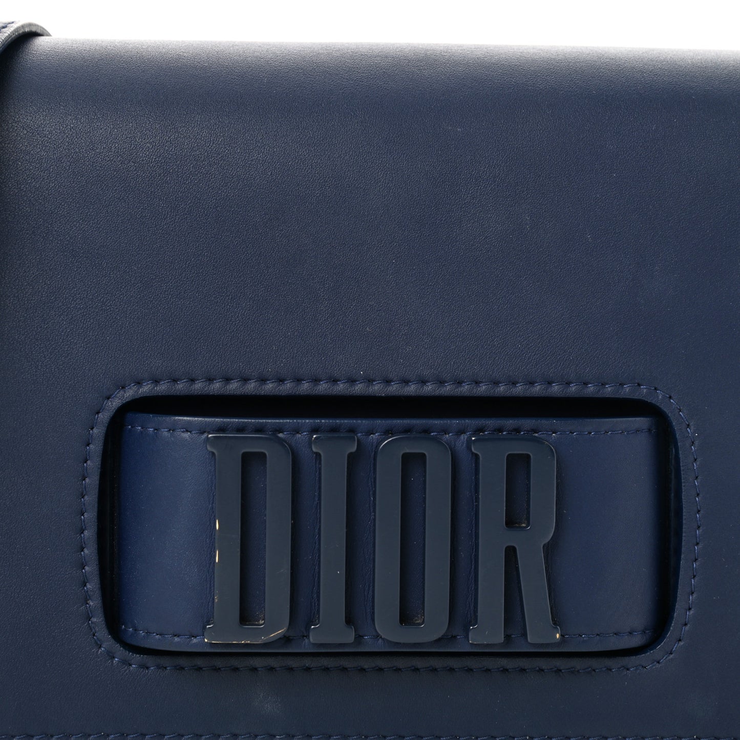 Ultra Matte Calfskin Dio(r)evolution Flap Bag Navy