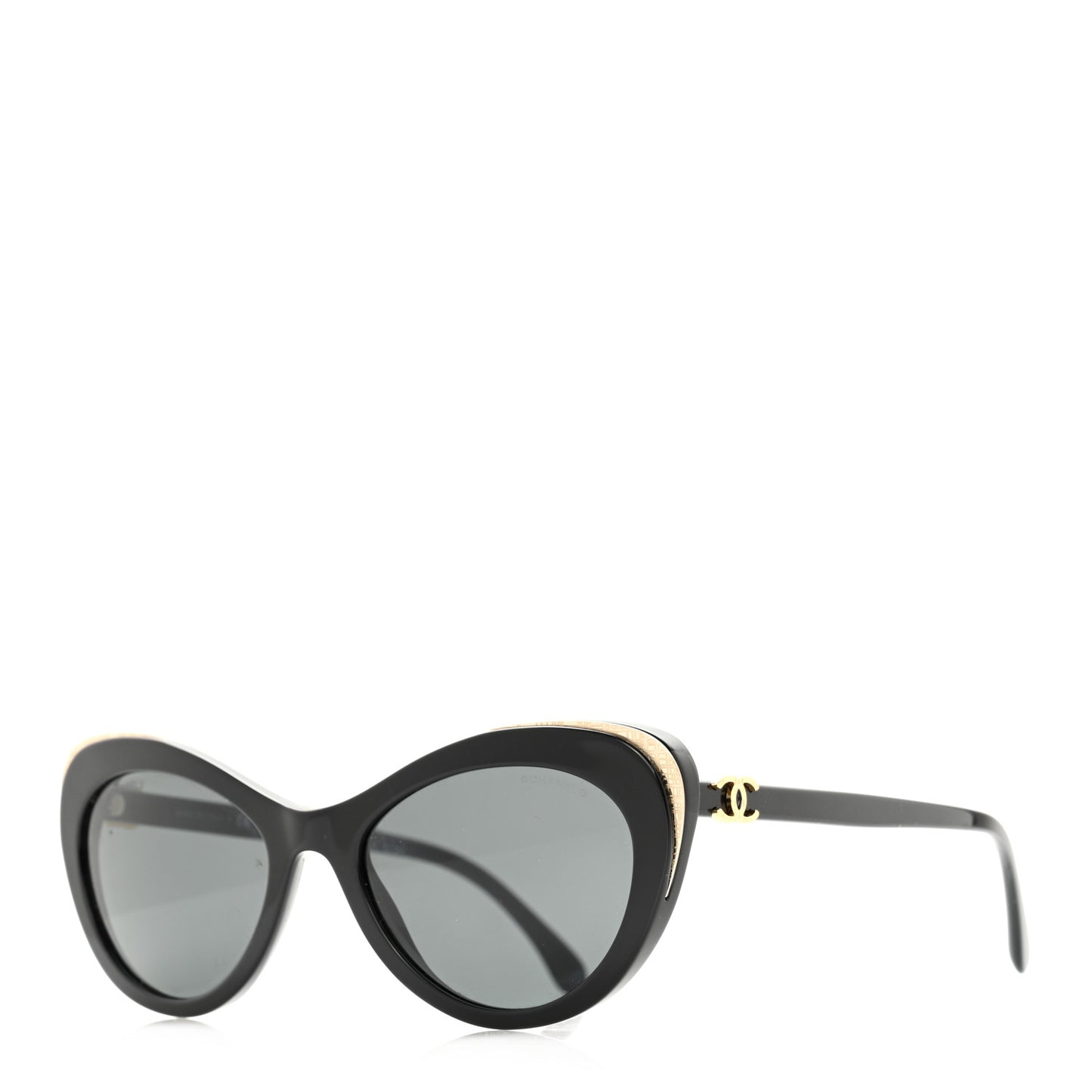 Acetate Cat Eye CC Sunglasses 5432 Black