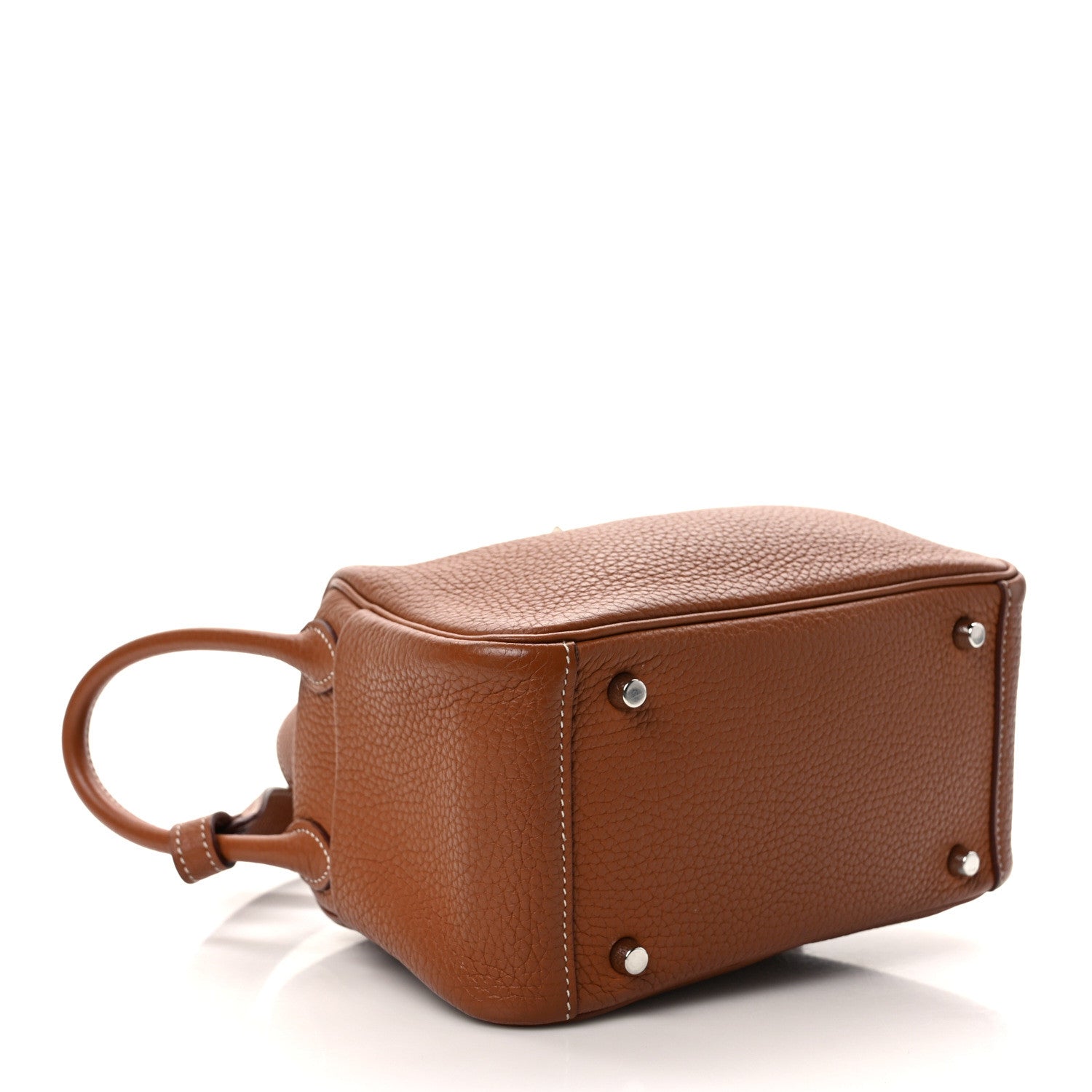 Hermes Taurillon Clemence Mini Lindy 20 Gold 4 of 13