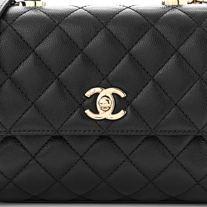 Chanel Caviar Quilted Mini Coco Handle Flap Black 5 of 13