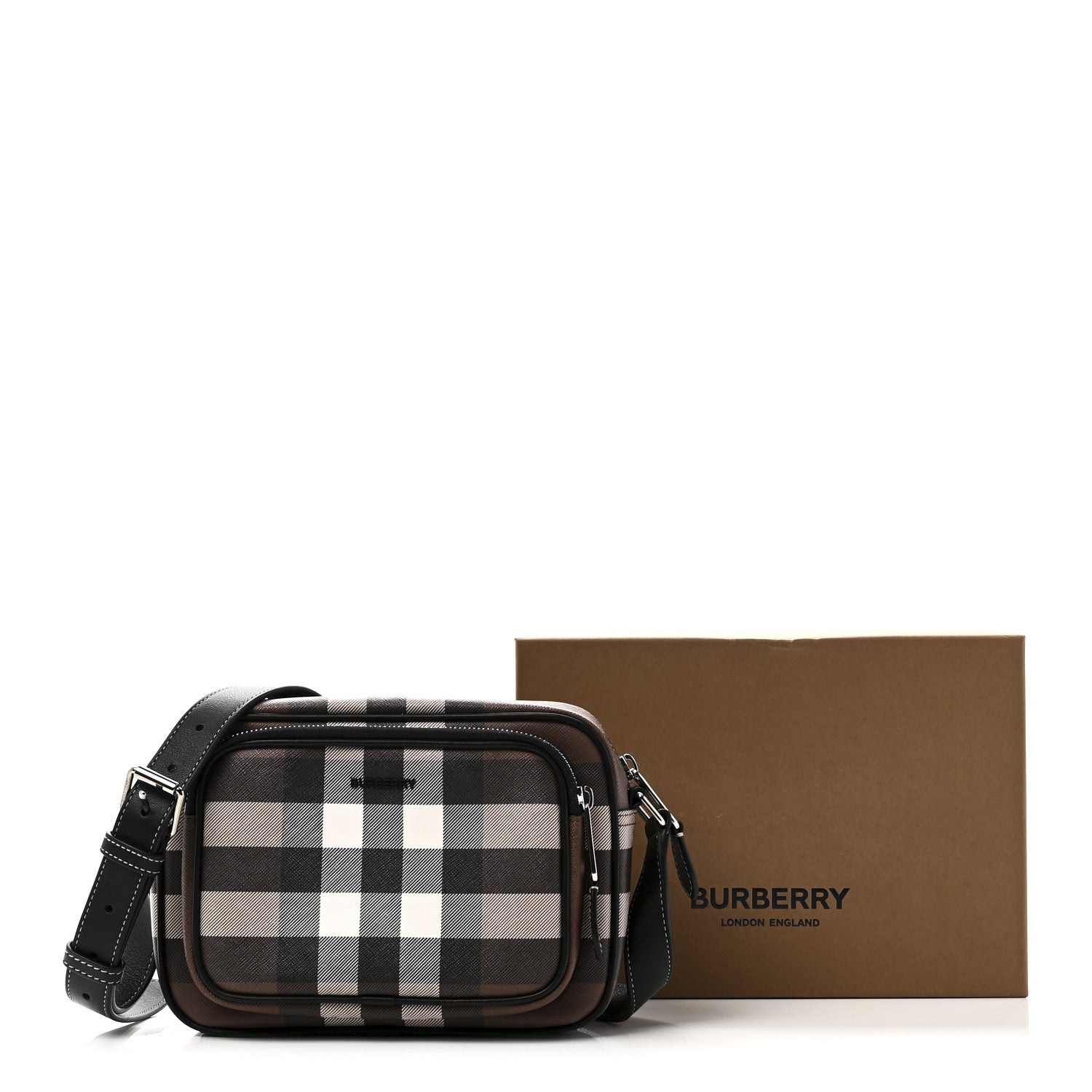 Burberry Canvas Check Paddy Messenger Birch Brown 10 of 10