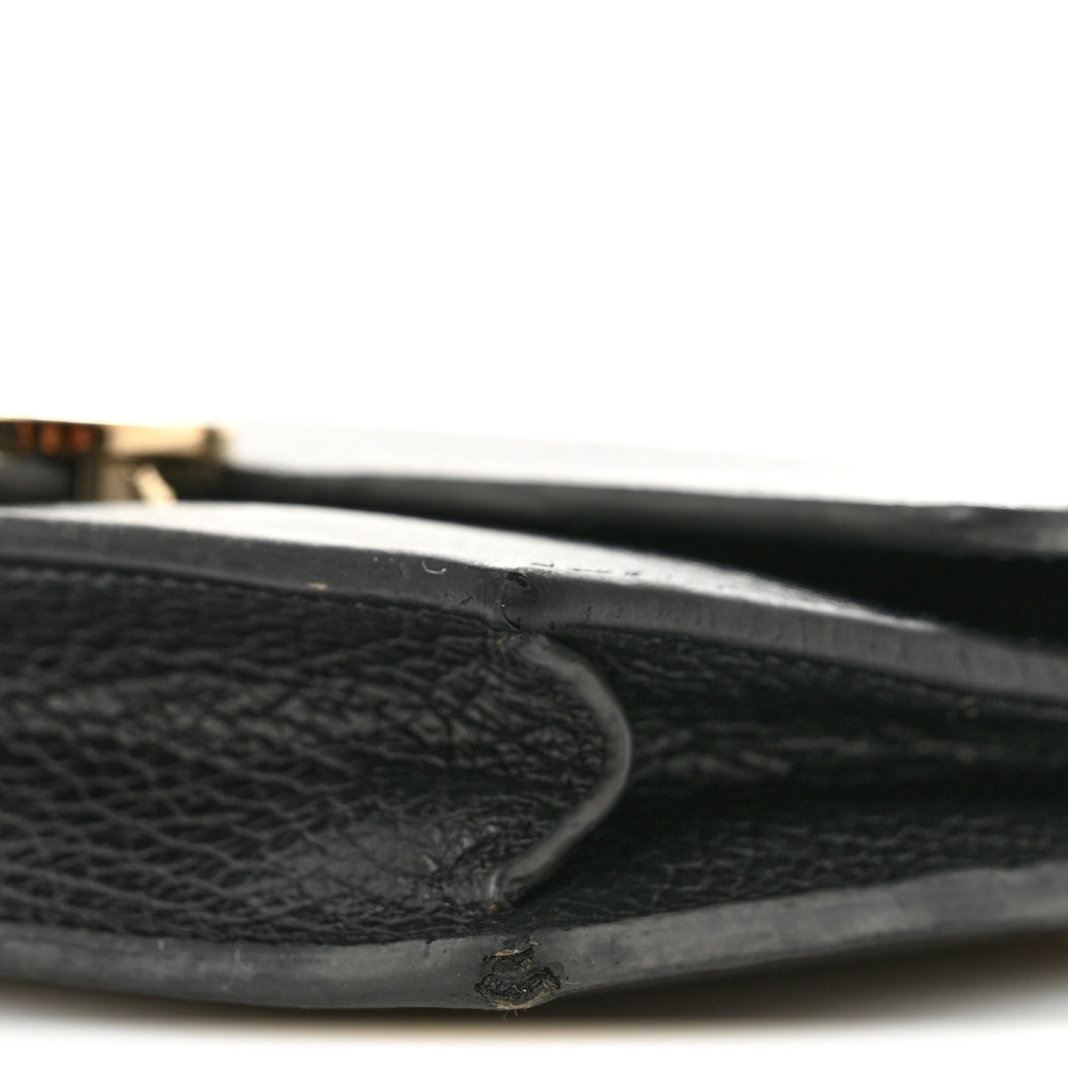 Dollar Calfskin Interlocking G Chain Wallet Black