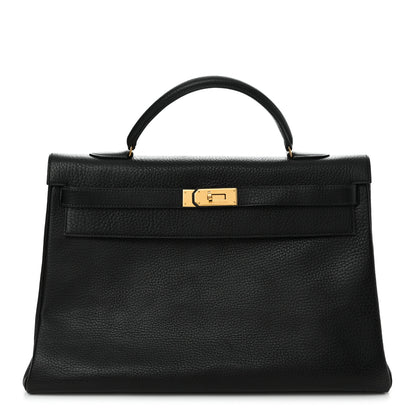 Hermes Ardennes Kelly Retourne 40 Black 1 of 13