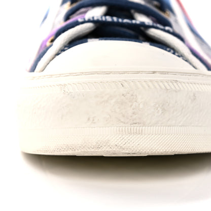 Christian Dior Canvas Rainbow Embroidered Womens Walk'N'Dior Low Top Sneakers 39.5 Multicolor 14 of 15