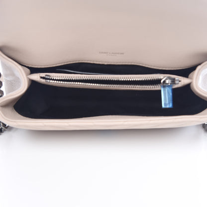 Saint Laurent Sheepskin Matelasse Chevron Monogram Medium College Bag Fard 5 of 9