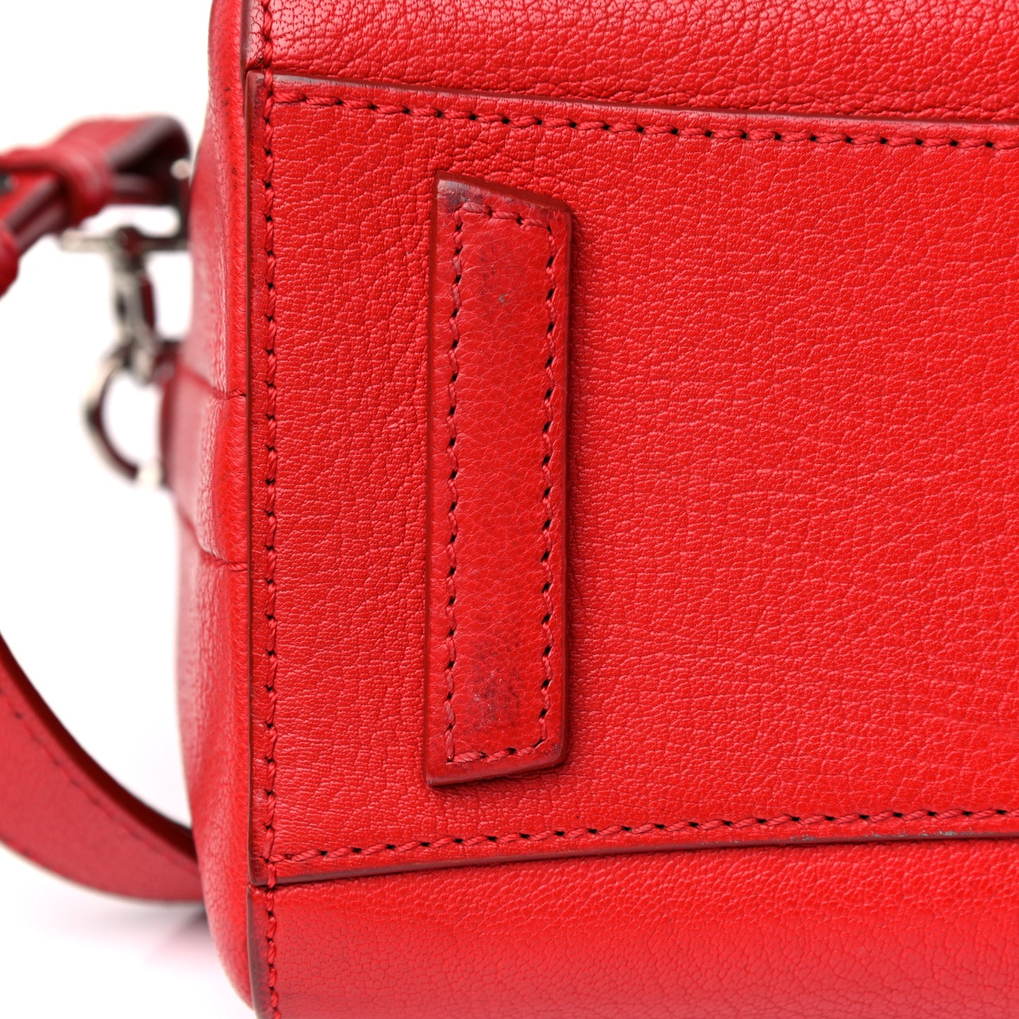 Sugar Goatskin Mini Antigona Pop Red