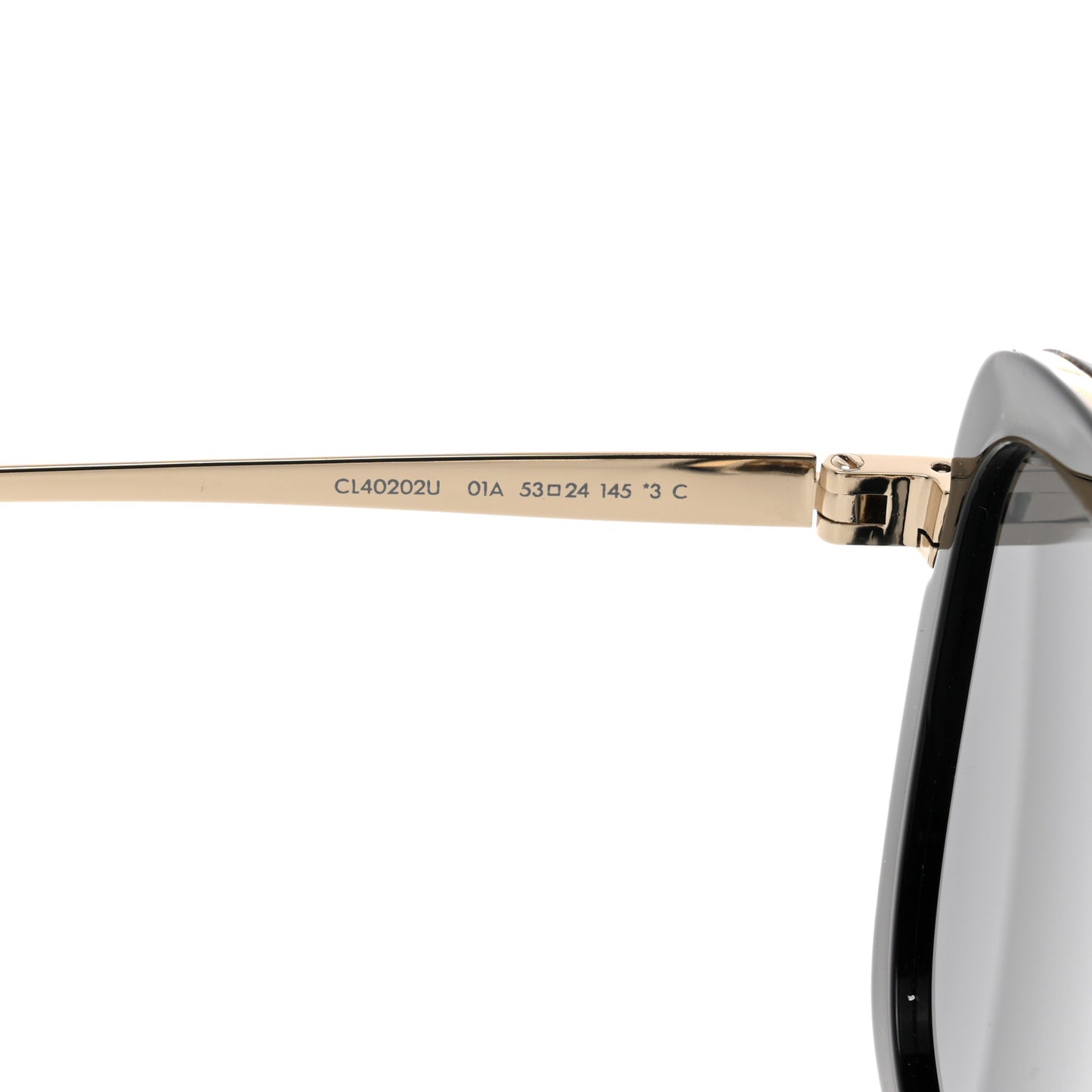 Oversized Square Metal Sunglasses CL40202U Black