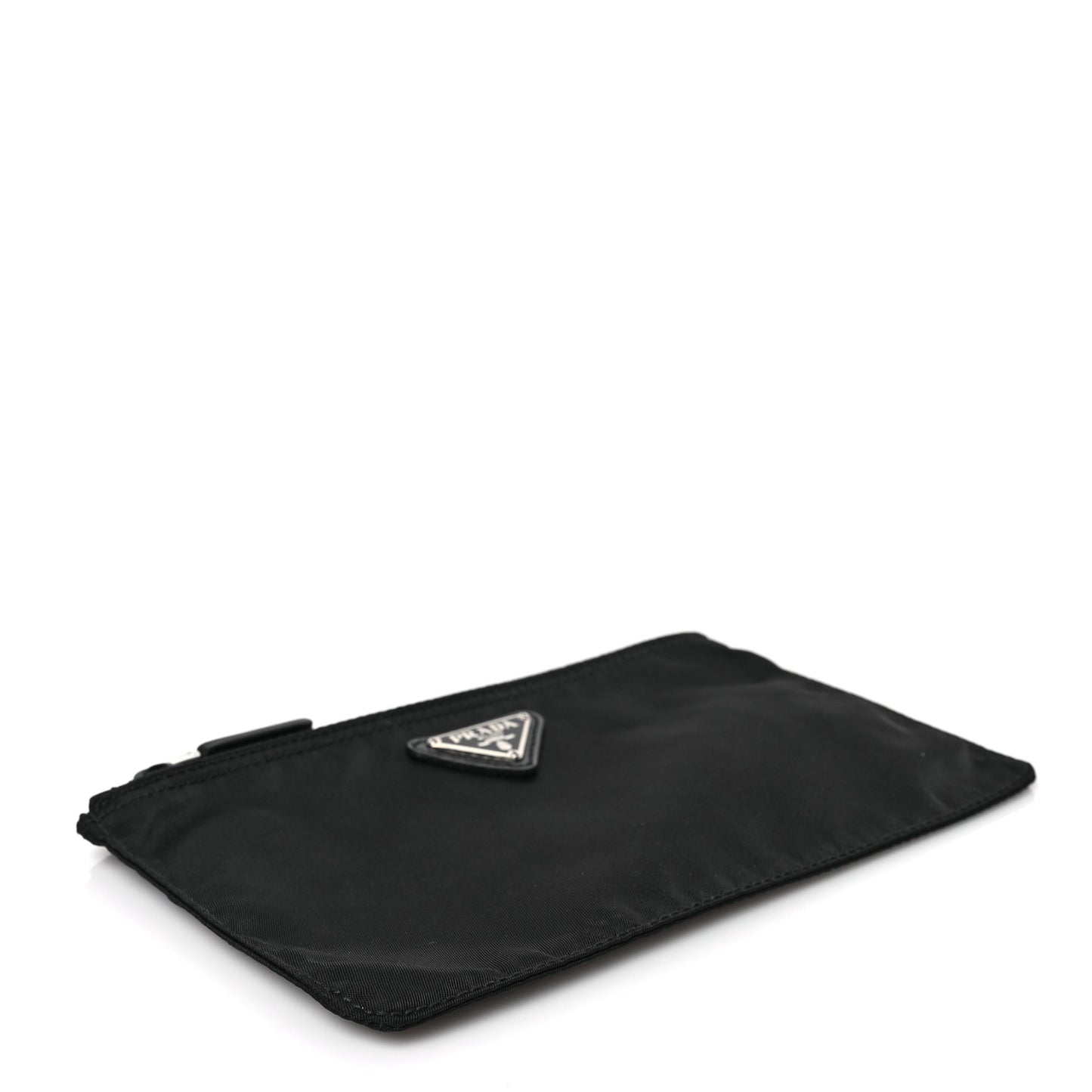 Nylon Tessuto Cosmetic Pouch Black