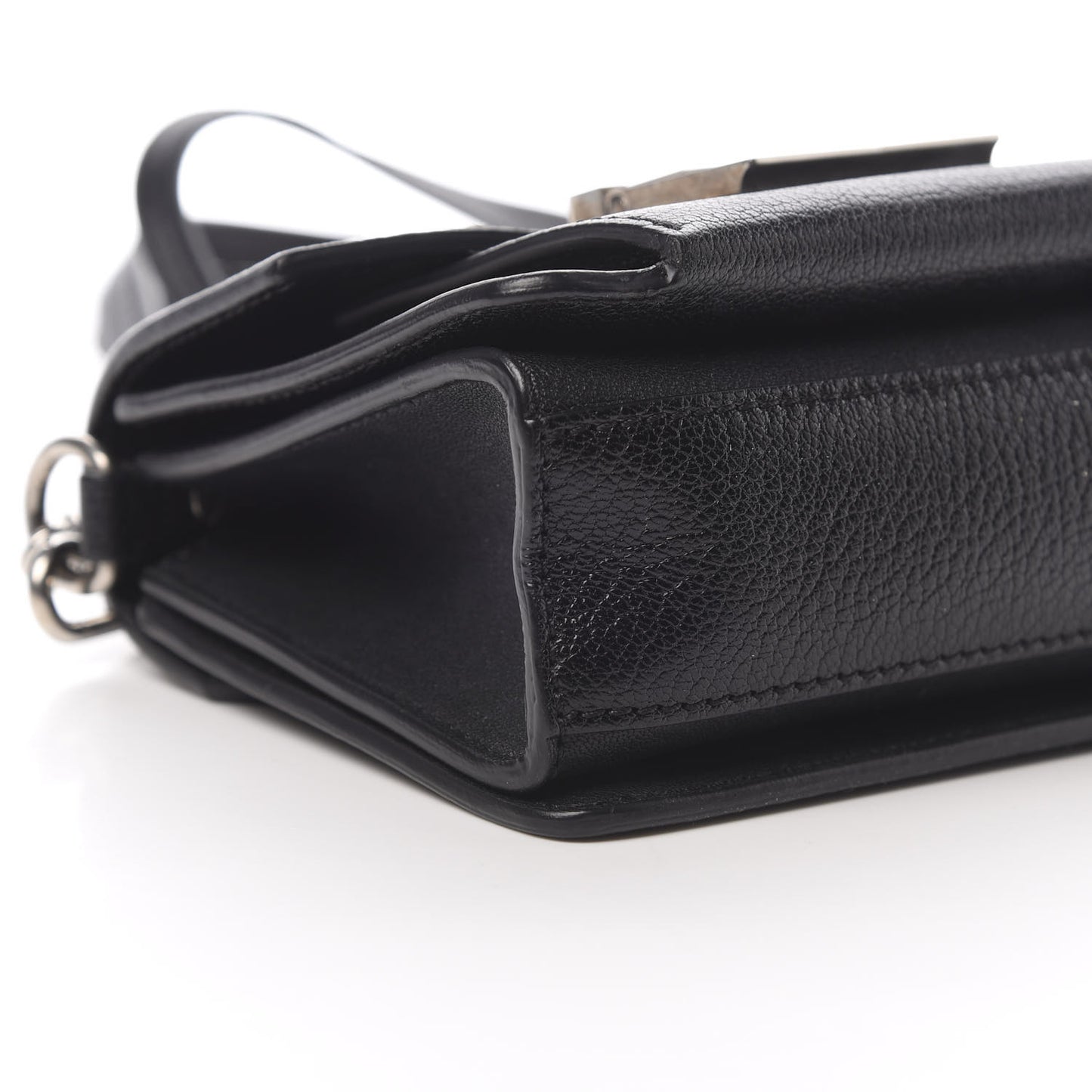 Goatskin Mini GV3 Shoulder Bag Black