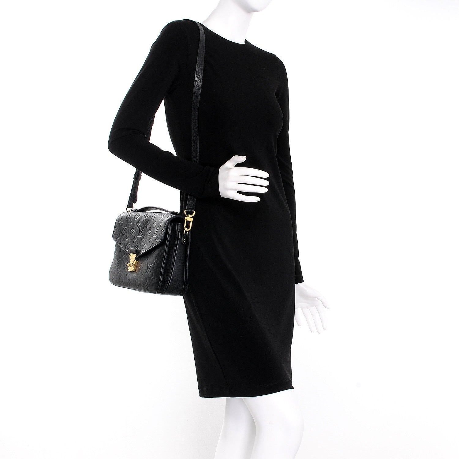 Louis Vuitton Empreinte Pochette Metis Black 2 of 13