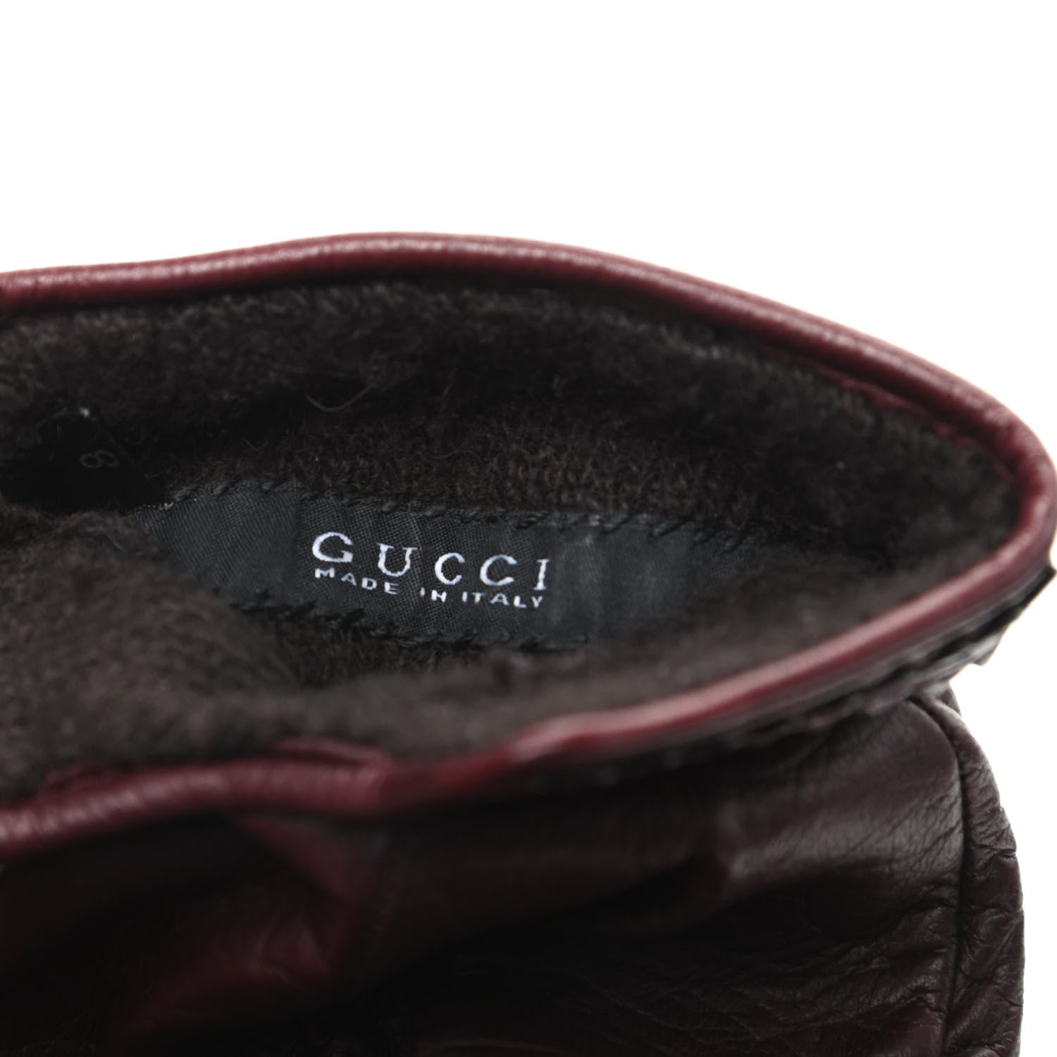 Gucci Nappa Gloves 8 Brown 3 of 4