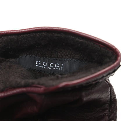 Gucci Nappa Gloves 8 Brown 3 of 4