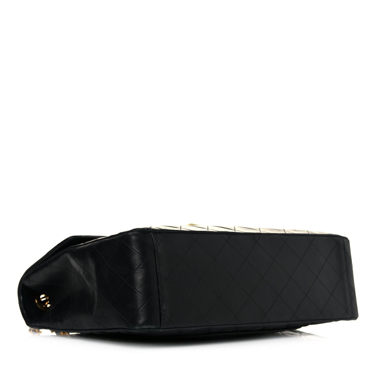 Chanel Lambskin Quilted XL Jumbo Single Flap Black 4 of 20