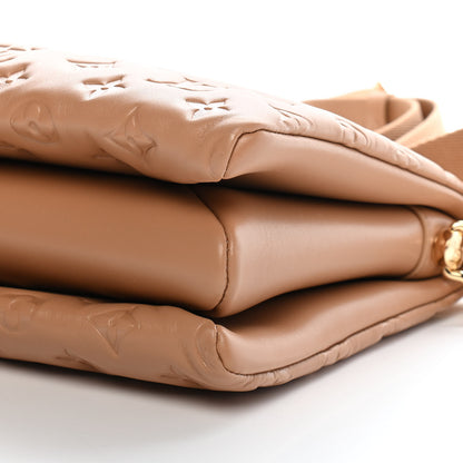 Louis Vuitton Lambskin Embossed Monogram Coussin PM Camel 7 of 8