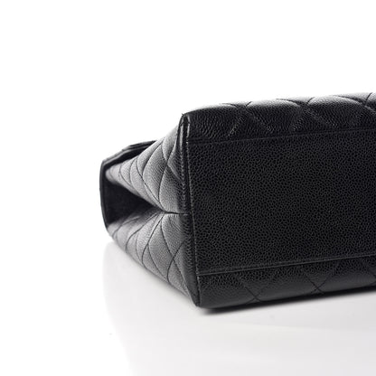Chanel Caviar Quilted Jumbo Kelly Flap Black 5 of 12