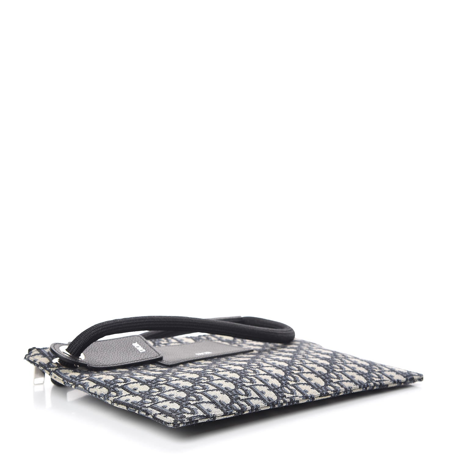 Christian Dior Oblique Pouch Clutch Blue 4 of 7