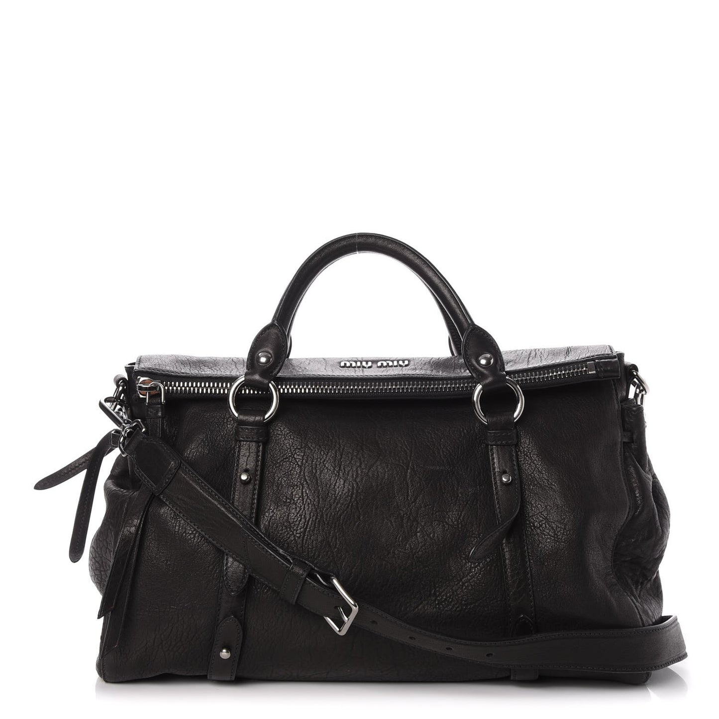 Nappa Monk Satchel Nero Black