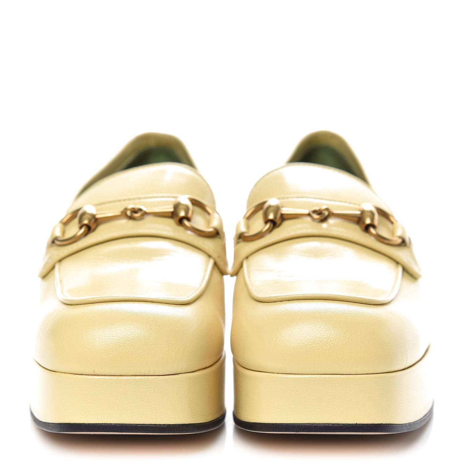 Gucci Goatskin Houdan Platform Loafers 37.5 Burro 2 of 9