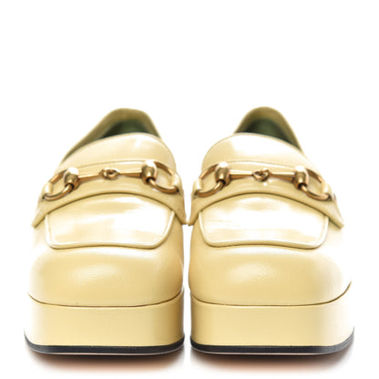 Gucci Goatskin Houdan Platform Loafers 37.5 Burro 2 of 9