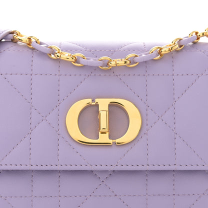 Christian Dior Lambskin Macrocannage Mini Miss Caro Bag Lilac 8 of 13