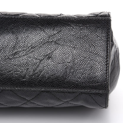 Chanel Crumpled Grained Calfskin Jumbo CC Crave Flap Black 11 of 15