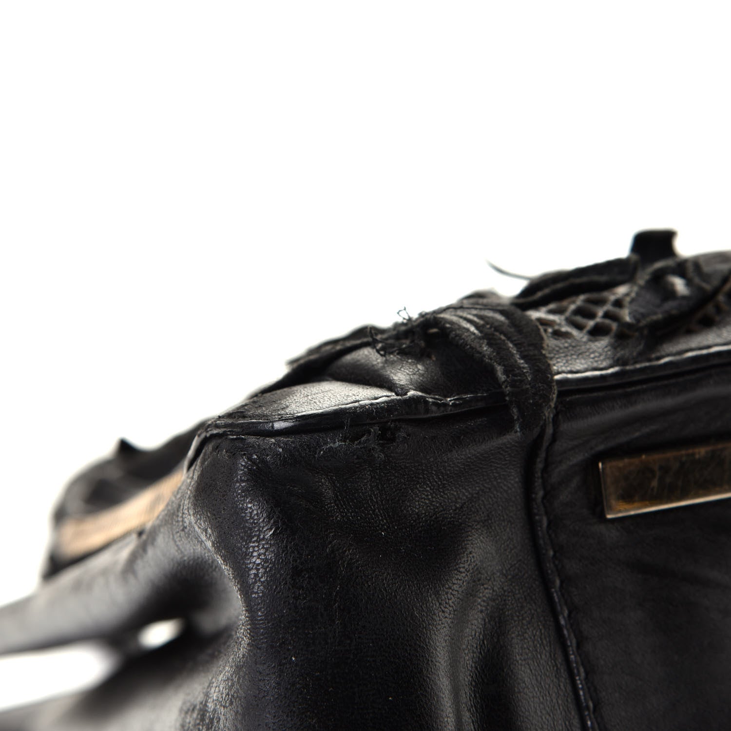 Valentino Garavani Vitello Lace Demetra Satchel Black 11 of 11