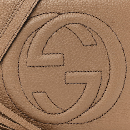 Gucci Pebbled Calfskin Small Soho Disco Bag Camelia 9 of 12