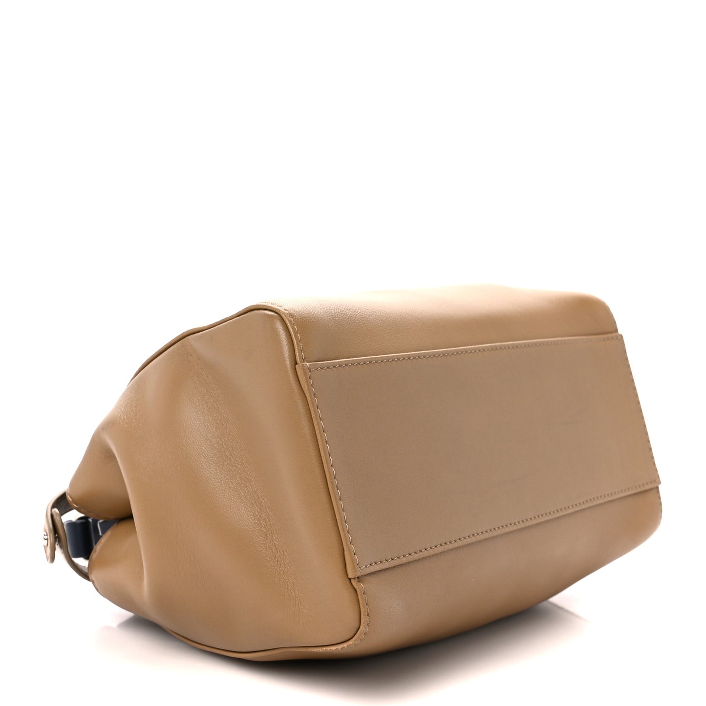 Nappa Bi-Color Studded Mini Peekaboo Iconic Satchel Cuoio Blue