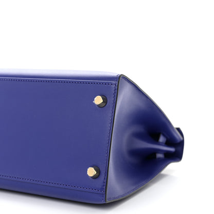 Hermes Tadelakt Kelly Sellier 28 Bleu Electrique 10 of 11