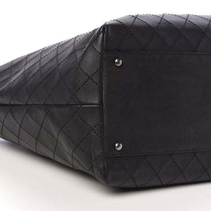 Chanel Calfskin Stitched Large Shopping Tote Black 11 of 14