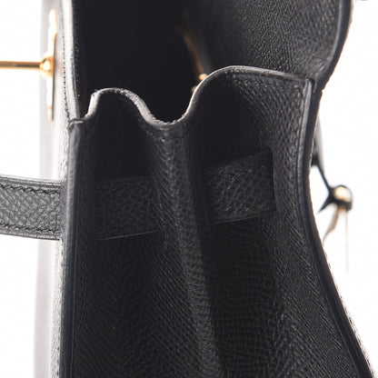Hermes Epsom Kelly Sellier 25 Black 33 of 41