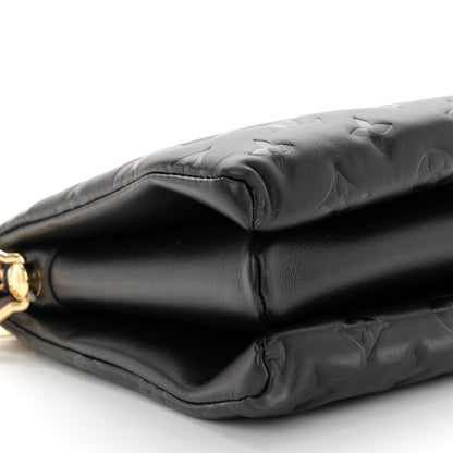 Louis Vuitton Lambskin Embossed Monogram Coussin PM Black 10 of 11