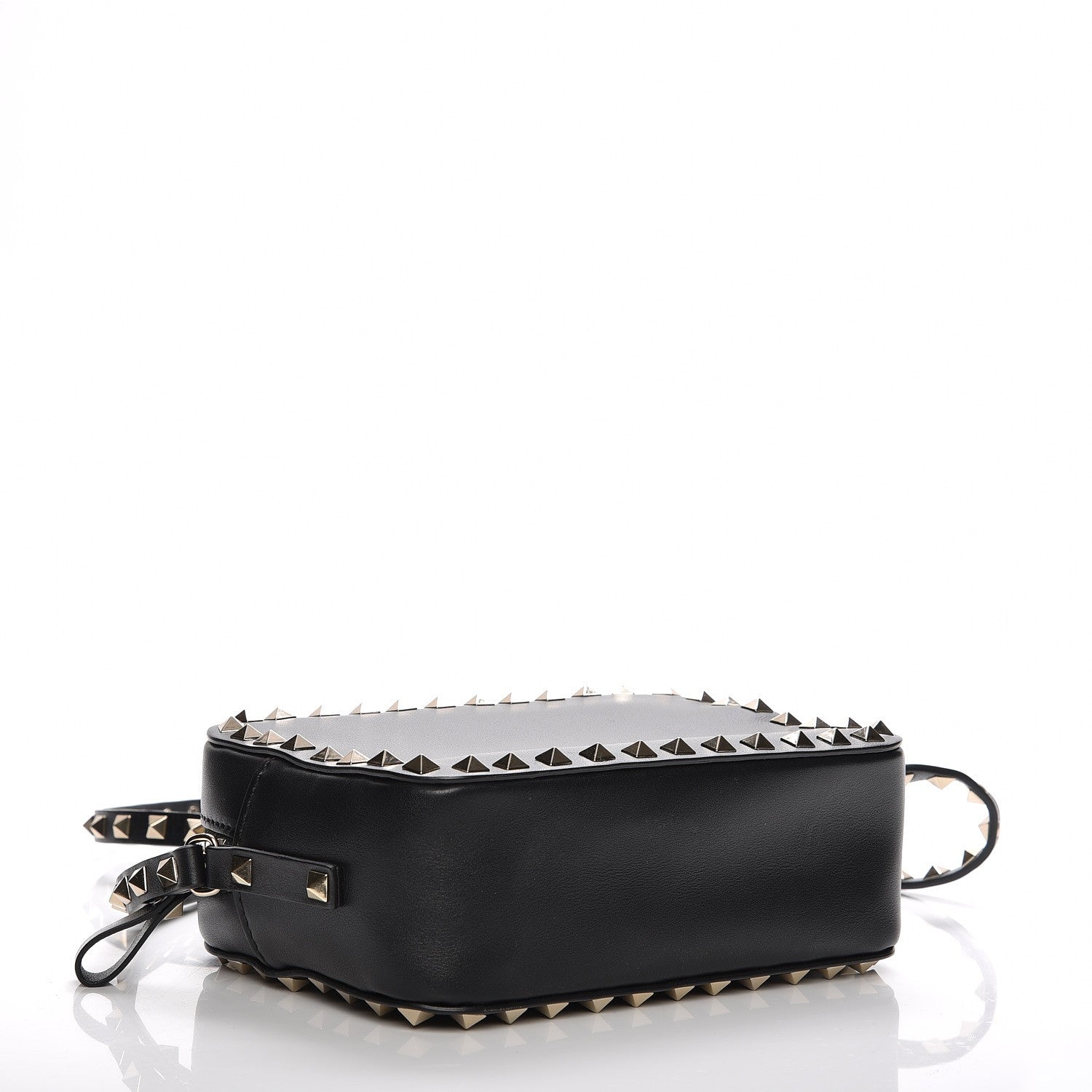 Valentino Garavani Calfskin Rockstud Camera Crossbody Bag Black 4 of 6