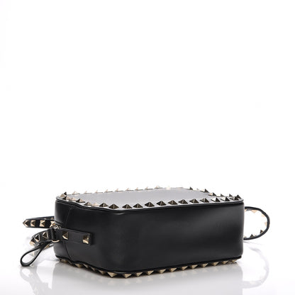 Valentino Garavani Calfskin Rockstud Camera Crossbody Bag Black 4 of 6