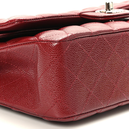 Chanel Caviar Quilted Medium Double Flap Burgundy 8 of 9