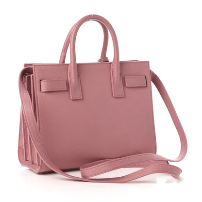 Saint Laurent Grained Calfskin Nano Sac De Jour Pink 3 of 11